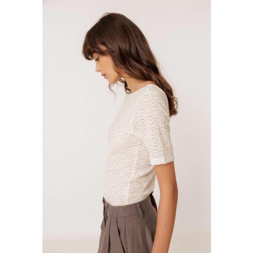 CAMISETA SLIM JACQUARD CIRCULAR  [3]
