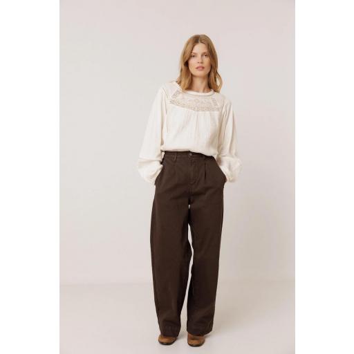 PANTALÓN WIDE LEG ALGODÓN
