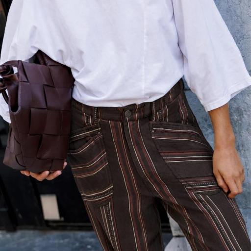 PANTALON CARROT RAYAS 