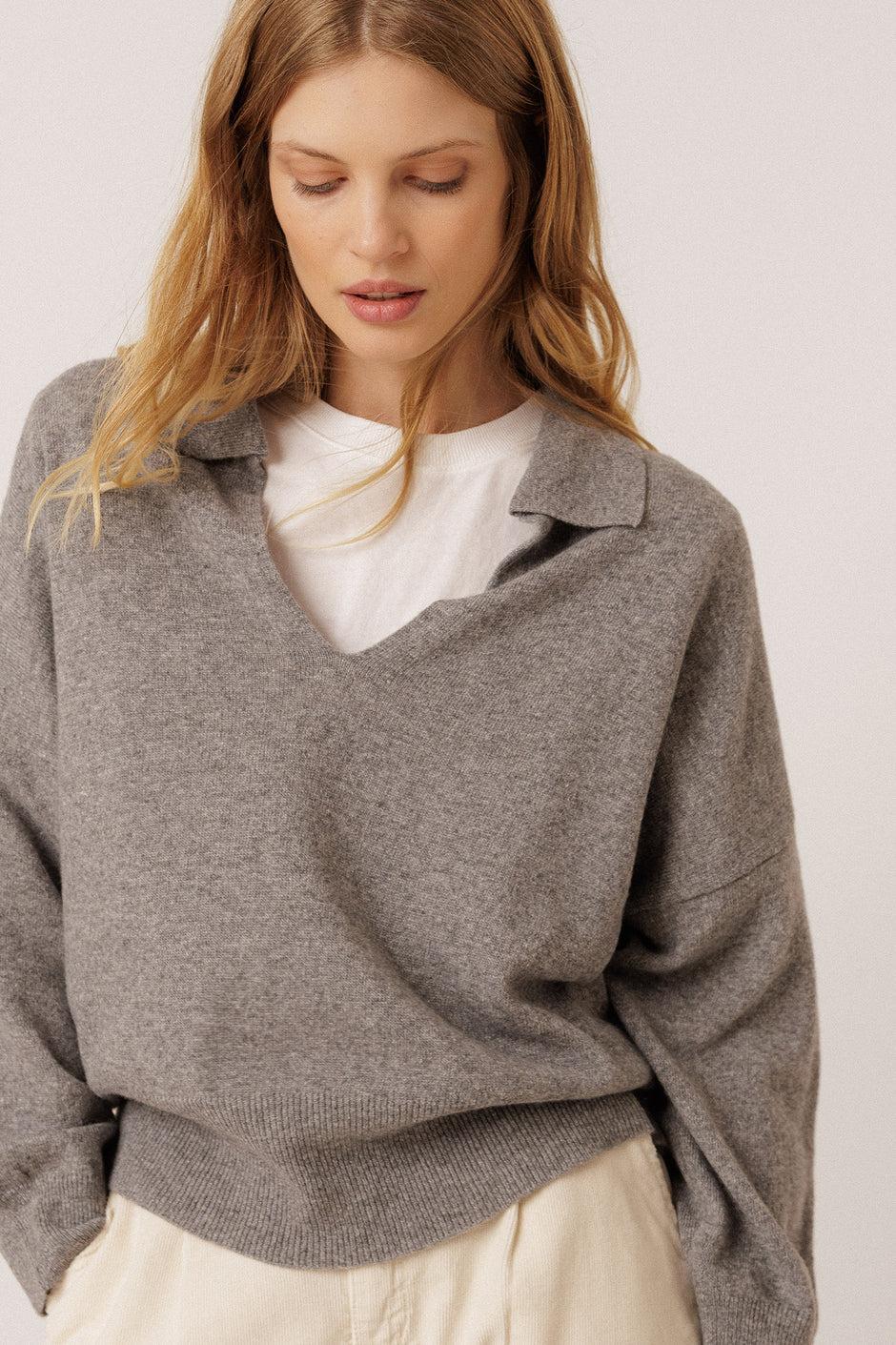 JERSEY POLO CON CASHMERE