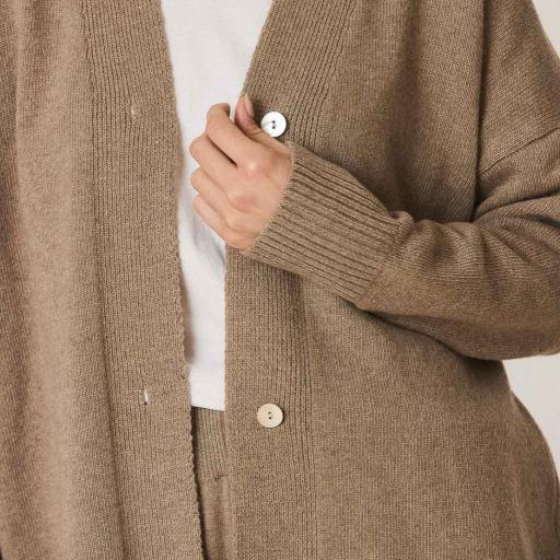 MAXICHAQUETA CON CASHMERE 