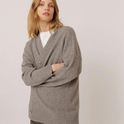 MAXICHAQUETA CON CASHMERE  [0]