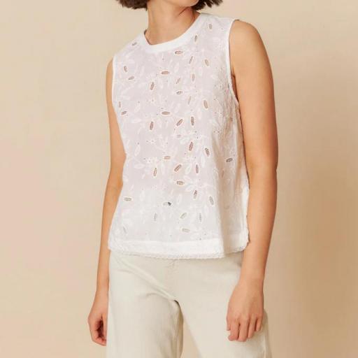 CAMISETA COMBINADA PUNTILLA 