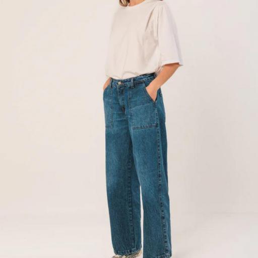 PANTALÓN DENIM LAVADO 