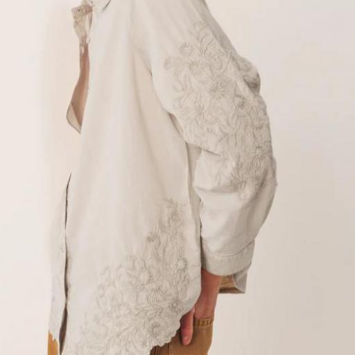 CAMISA VOILE BORDADA 