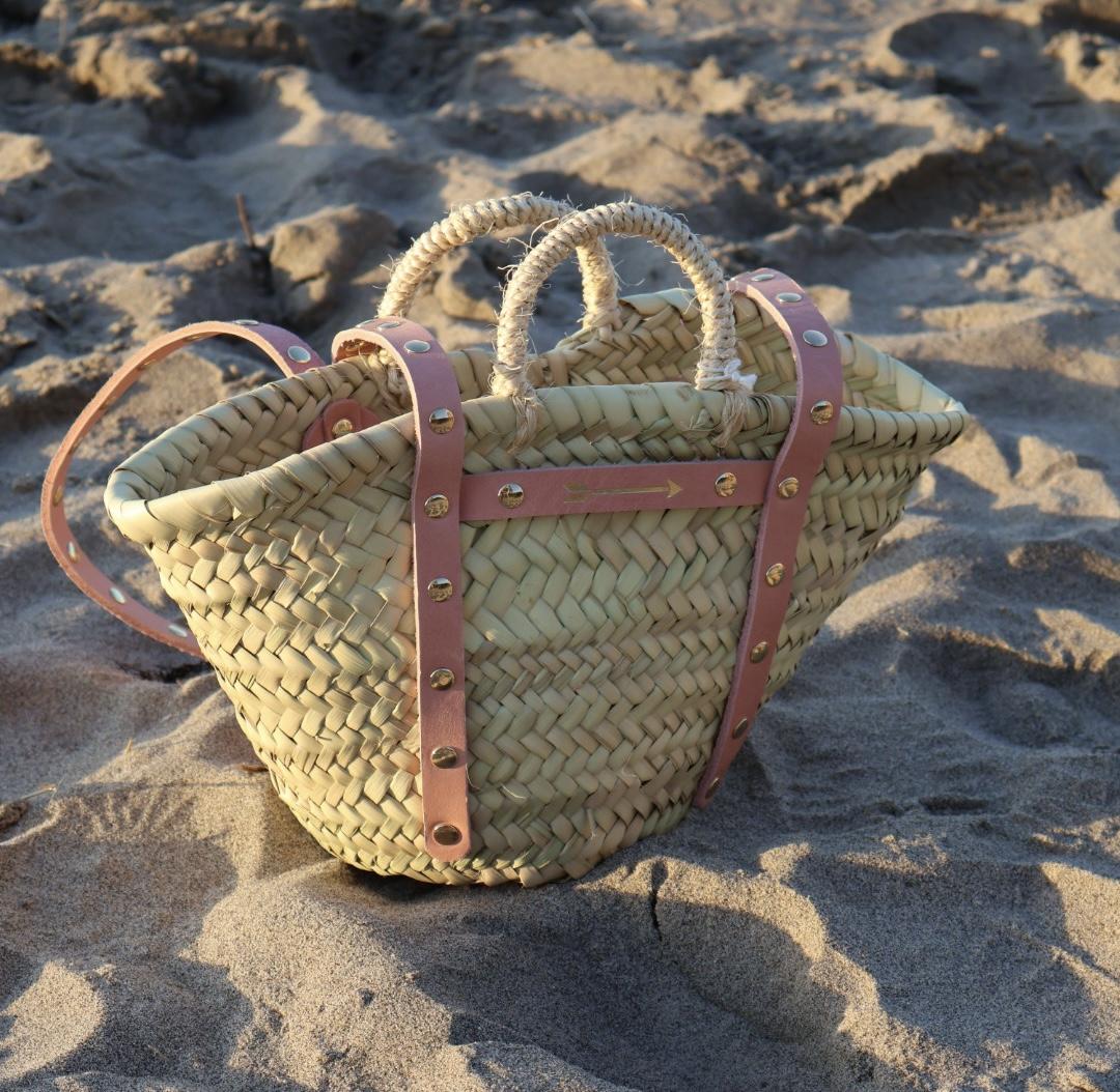 BASKET SMALL TACHUELAS ROSE