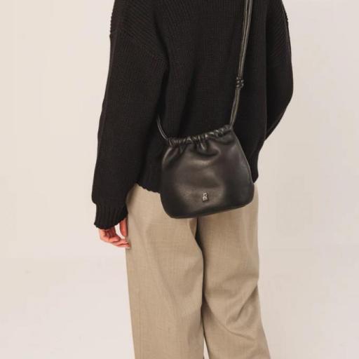 BOLSO PIEL FRUNCIDA 