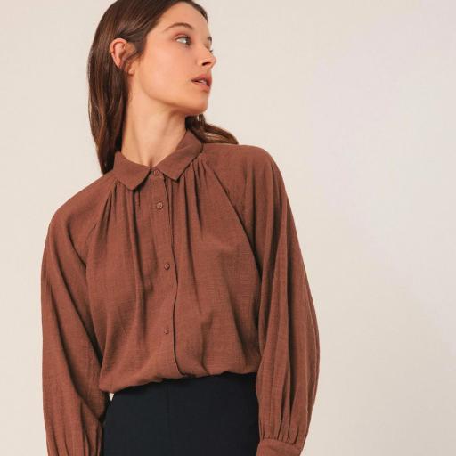 CAMISA ALGODÓN CREPADO 