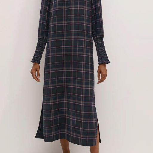 VESTIDO MANGA LARGA CUADROS KOGUE  [0]