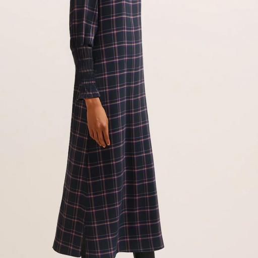 VESTIDO MANGA LARGA CUADROS KOGUE  [2]