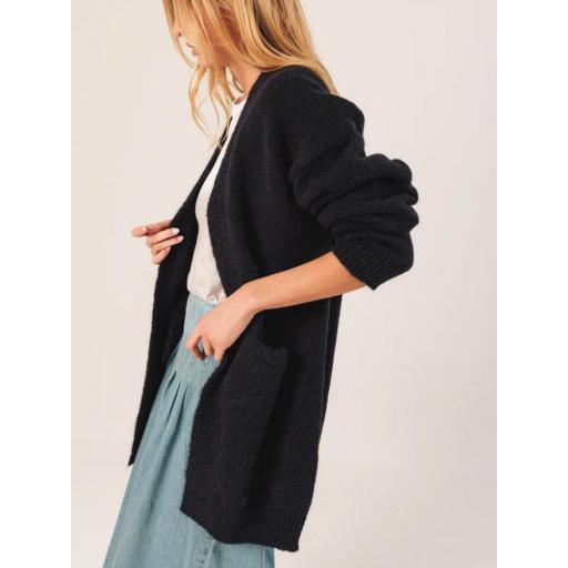 CHAQUETA LARGA CON MOHAIR  [0]