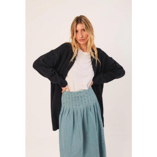 CHAQUETA LARGA CON MOHAIR  [2]
