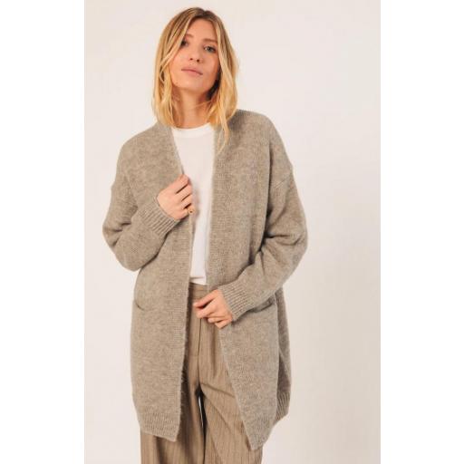 CHAQUETA LARGA CON MOHAIR  [2]