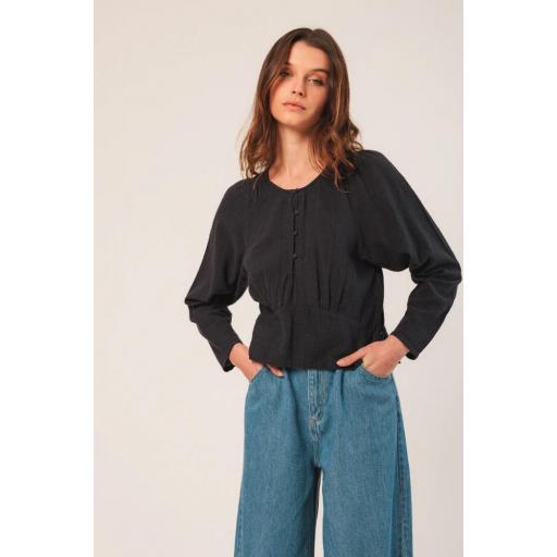 BLUSA ALGODÓN CREPADO 