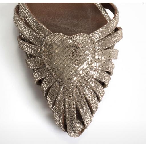 KEESHA LIZARD METALLIC GOAT  [2]