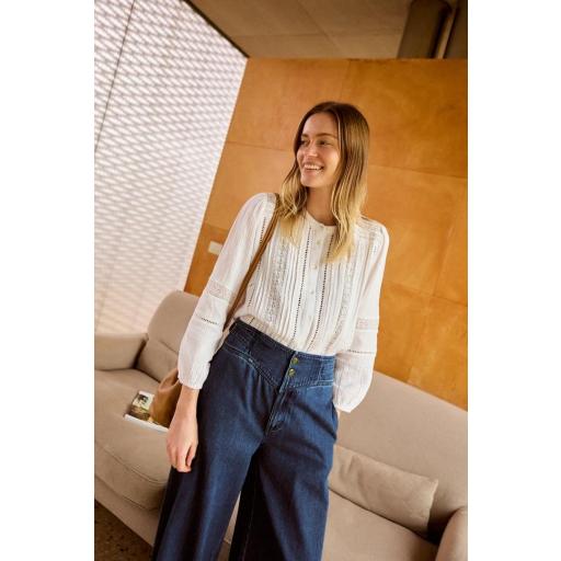 PANTALÓN DENIM WIDE LEG  [1]