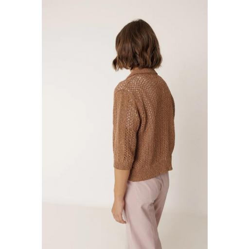 CHAQUETA PUNTO CALADO  [2]