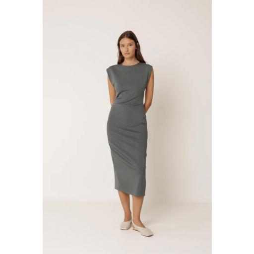 VESTIDO AJUSTADO PLIEGUES  [2]