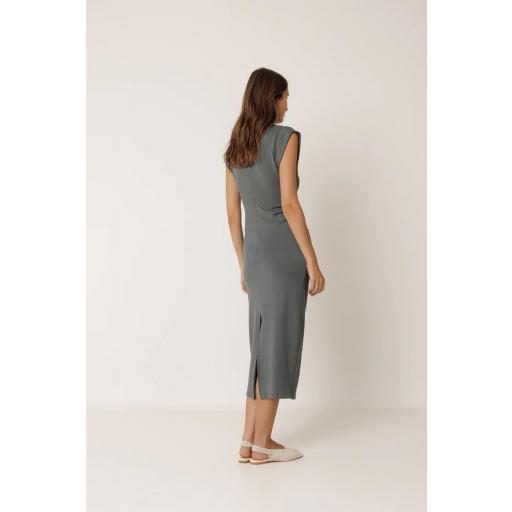 VESTIDO AJUSTADO PLIEGUES  [3]