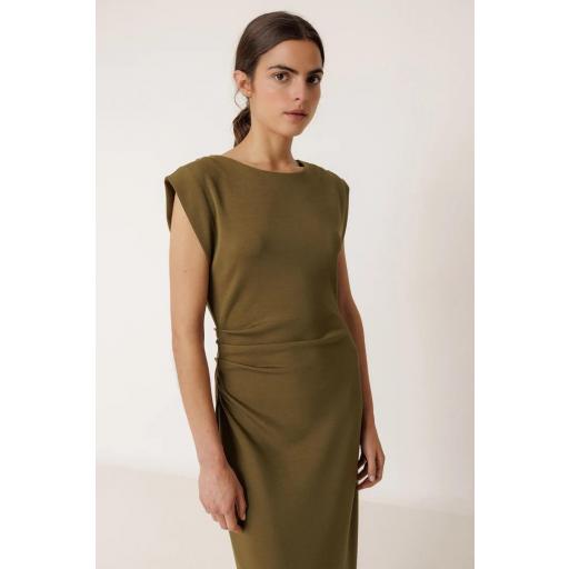 VESTIDO AJUSTADO PLIEGUES  [2]