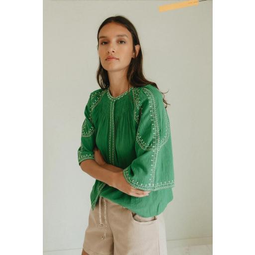 CAMISA MANGA CAMPANA