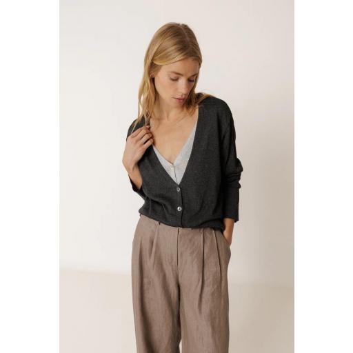 CHAQUETA EFECTO DOBLE PRENDA  [0]