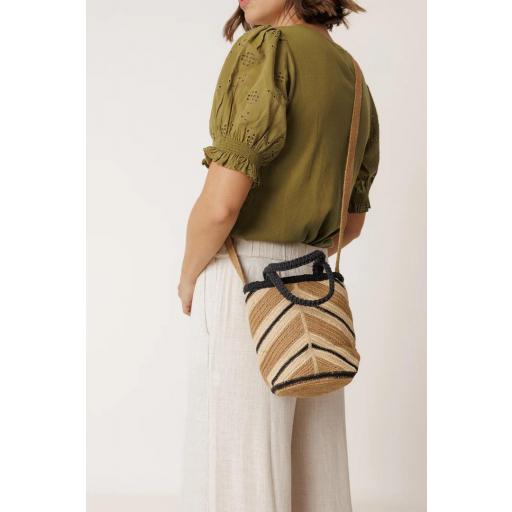 MINI BOLSO VERANIEGO RAFIA 