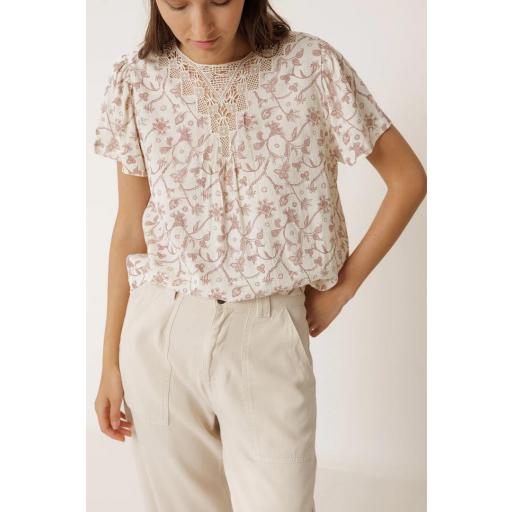 CAMISA CON ENCAJE  [0]