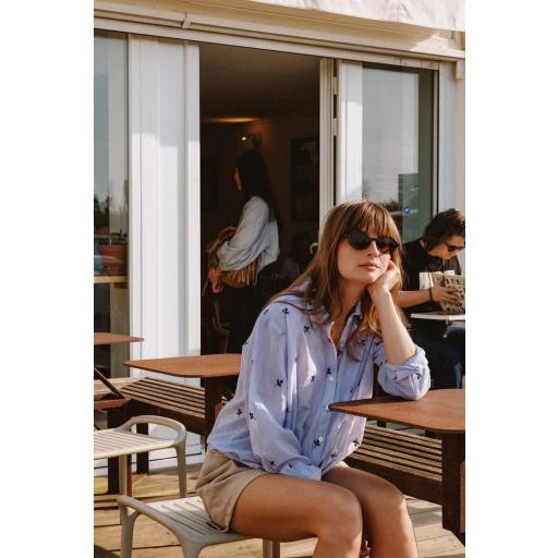 CAMISA ABULLONADA BORDADOS [0]