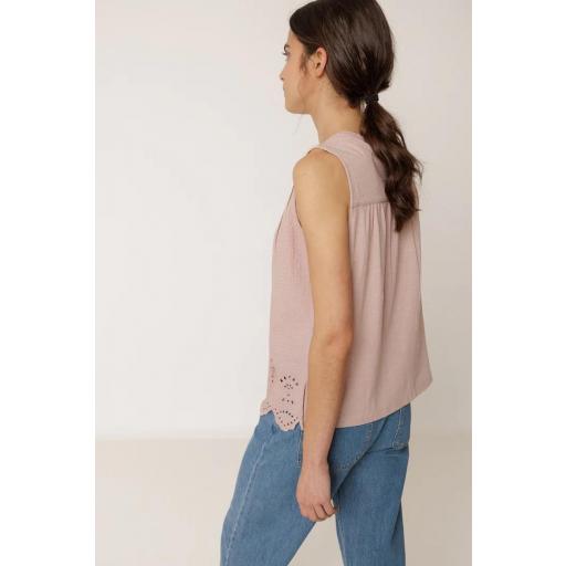 CAMISETA COMBINADA BORDADA  [2]