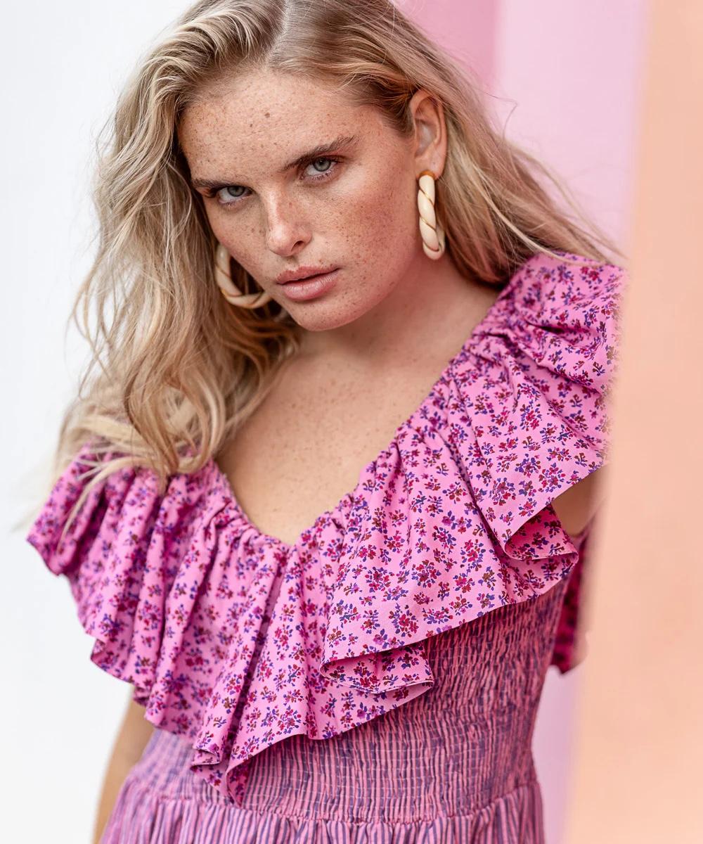 OSTERBO RUFFLES DRESS