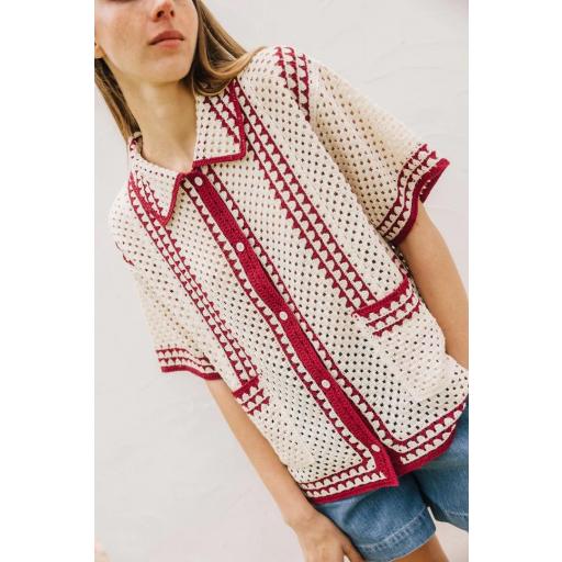 CAMISA CROCHET BICOLOR  [0]