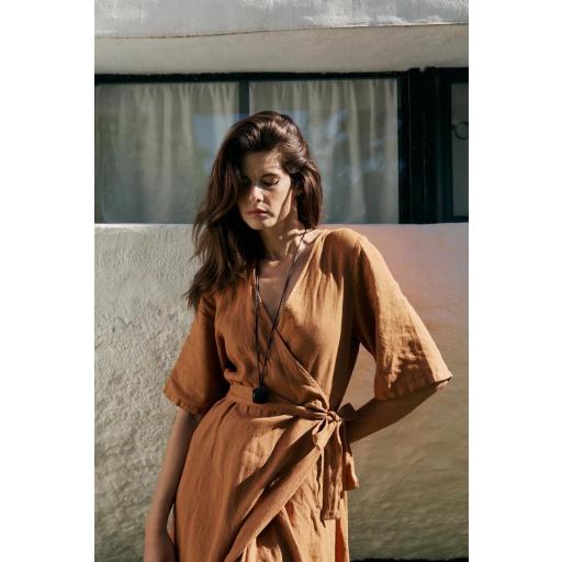 VESTIDO CRUZADO LINO  [0]