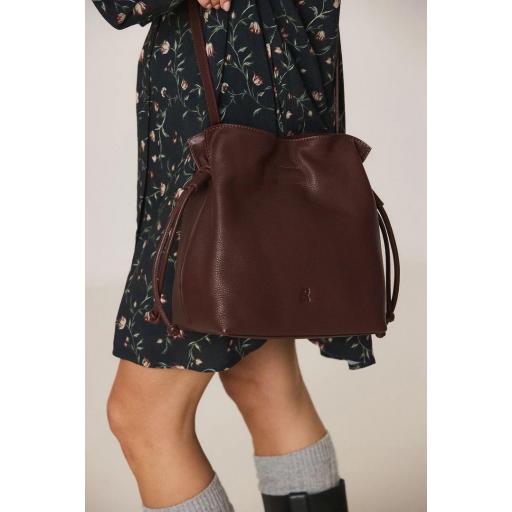 BOLSO BANDOLERA PIEL FRUNCIDA  [0]