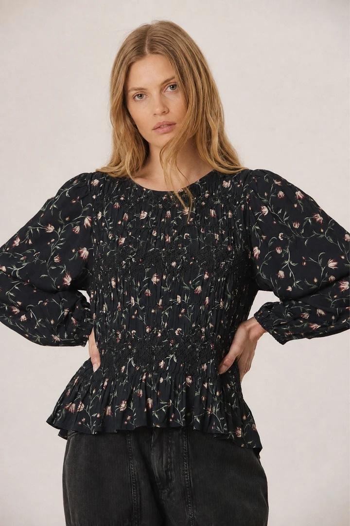 BLUSA SMOKE ESTAMPADO FLORAL
