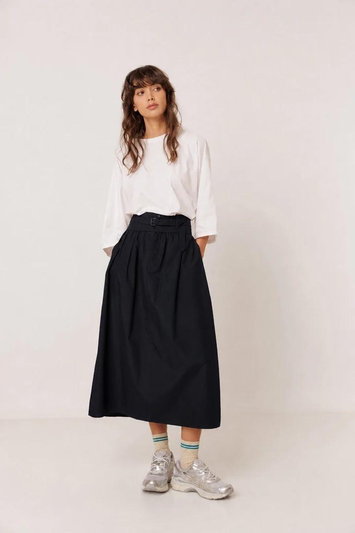 FALDA MIDI POPELIN