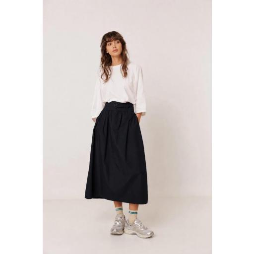 FALDA MIDI POPELIN