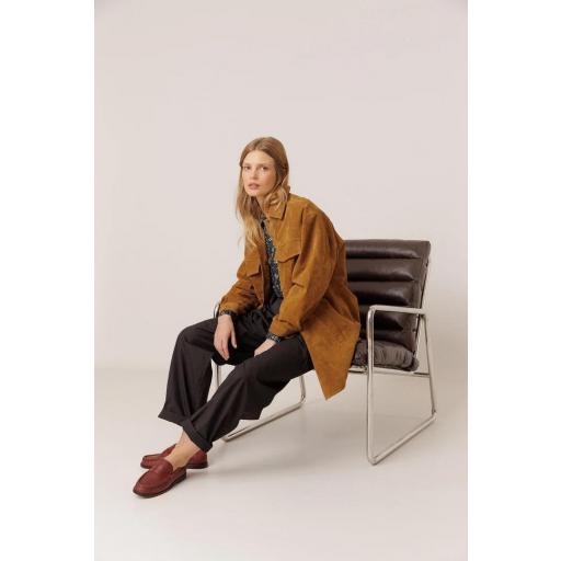 PARKA BOLSILLOS PIEL