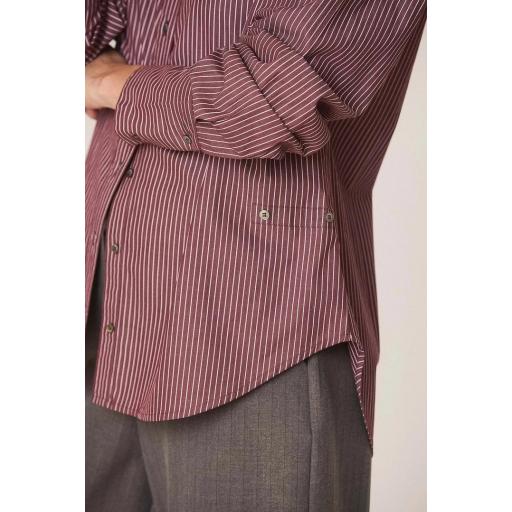 CAMISA RAYA MASCULINA MULTIPOSICIÓN  [3]