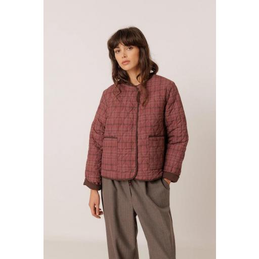 CHAQUETA ACOLCHADA  ESTAMPADO TARTÁN  [0]