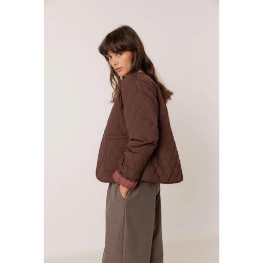 CHAQUETA ACOLCHADA  ESTAMPADO TARTÁN  [2]
