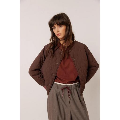 CHAQUETA ACOLCHADA  ESTAMPADO TARTÁN  [1]