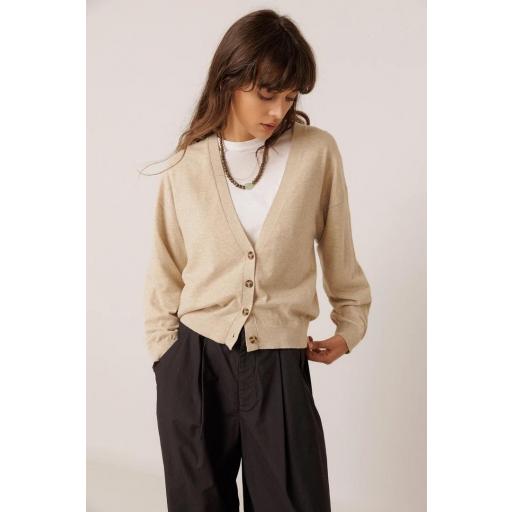CHAQUETA BÁSICA CON CASHMERE  [0]