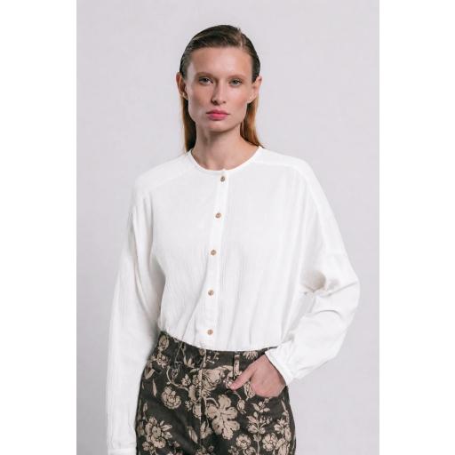 BLUSA FLUX ALGODÓN BLANCO  [0]