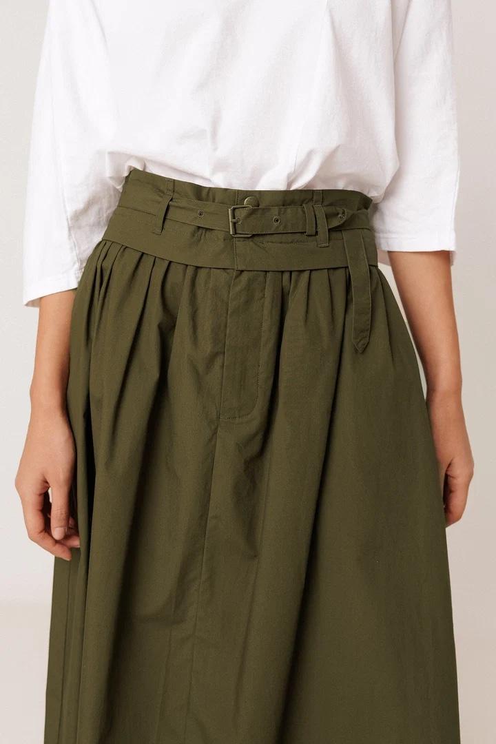 FALDA MIDI POPELIN