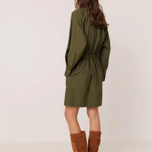VESTIDO POPELLÍN CUELLO ALTO  [3]