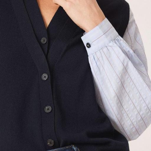 CHAQUETA EFECTO DOBLE 100% MERINO  [1]