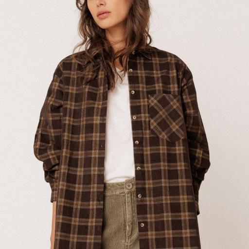 CAMISA OVERSIZE MICROPANA CUADROS 