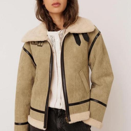 CAZADORA AVIADOR PIEL VUELTA  [0]