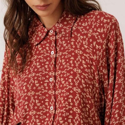 CAMISA ESTAMPADO ÉTNICO  [0]